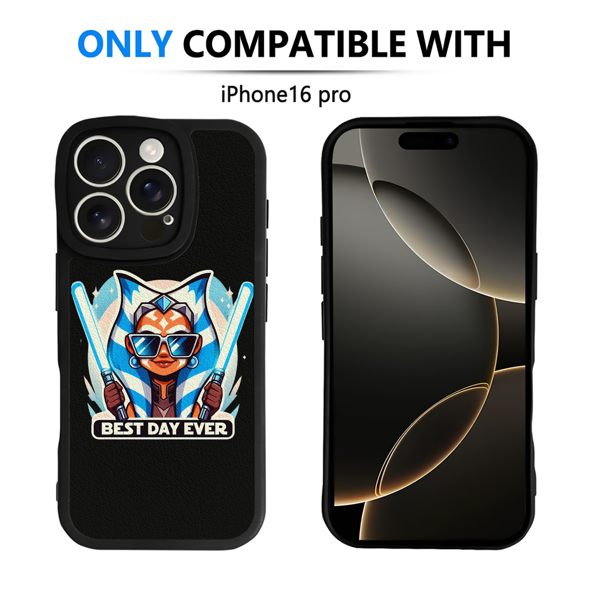 （画像用） スター・ウォーズ Star Wars 【iPhone 16シリーズ対応】シリコンスマホケース（レザー調） 材質：シリコン